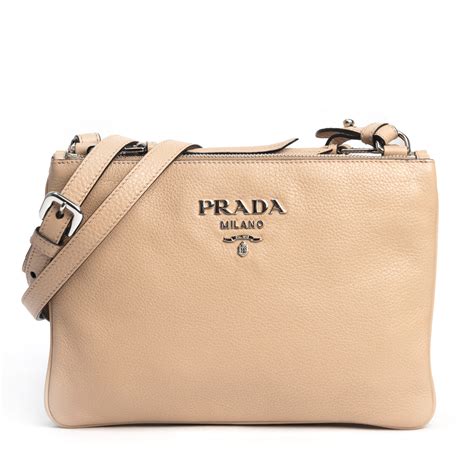 prada bag beige|prada front zip shoulder bags.